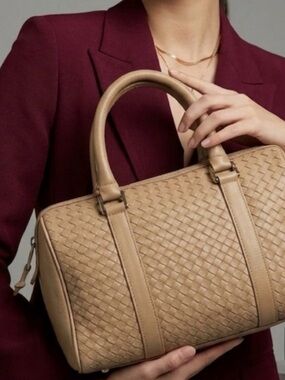 Ganson Leather Boston Bag